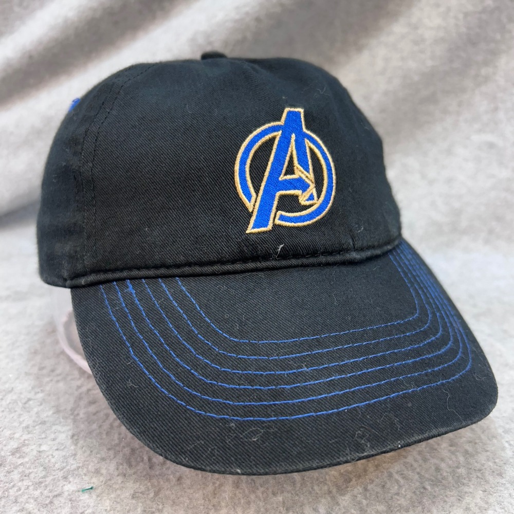 Avengers Logo Youth Black Marvel Baseball Cap Snapback Hat OSFM